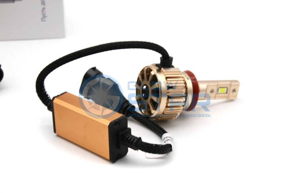 Светодиодные лампы H8/H11 T1, 6000K, 12V, 50W, 6000LM (комплект, 2шт)