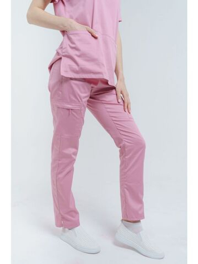 Брюки медицинские женские спецодежда TZ210-PNK
