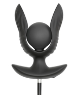 Черная расширяющаяся анальная пробка с вибрацией RC Inflatable Expander Plug with Vibration (Цвет: черный)