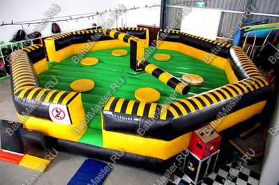 Коммерческая надувная игра "Увернись от палки" (Melt Down) 6*6*1.5 м