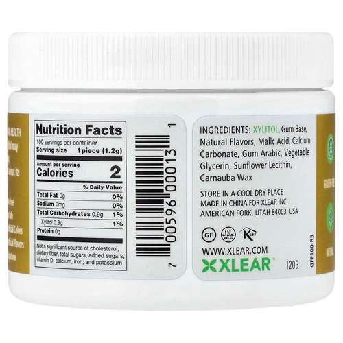 Xlear, Spry®, жевательная резинка без сахара, натуральные фрукты, 100 шт.