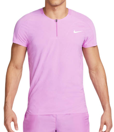 Теннисное поло Nike Court Dri-Fit Adventage Slam Tennis - rush fuchsia/white