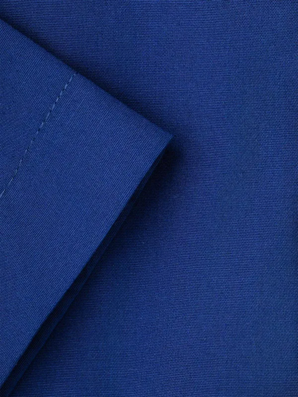 Рубашка приталенная SLIM FIT с коротким рукавом, темно-синяя