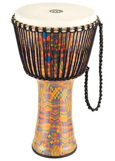 Джембе 14" С Веревочной Настройкой Travel Series, Кож Мембрана, Kenyan Quilt Meinl Padj2-Xl-G