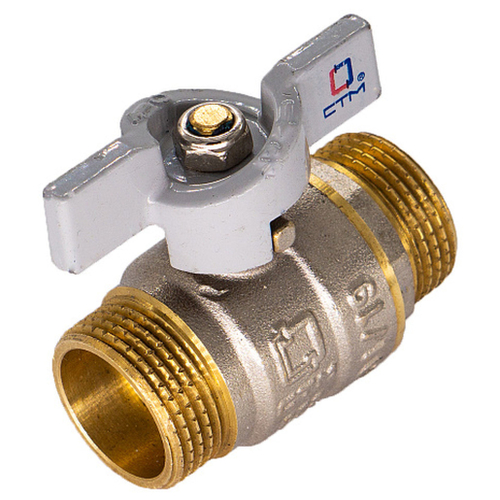 Кран шар. CTM для воды 1" ш/ш бабочка CNMMB001