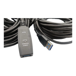Активный USB 3.0 удлинитель 15м с возможностью подсоединения питания