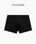 Мужские трусы шорты Atlantic, 1 шт. в уп., микромодал, черные, MH-1204