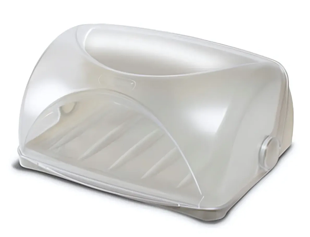 Хлебница пластиковая 31*25см «Грана» светло-серая C840СЕР