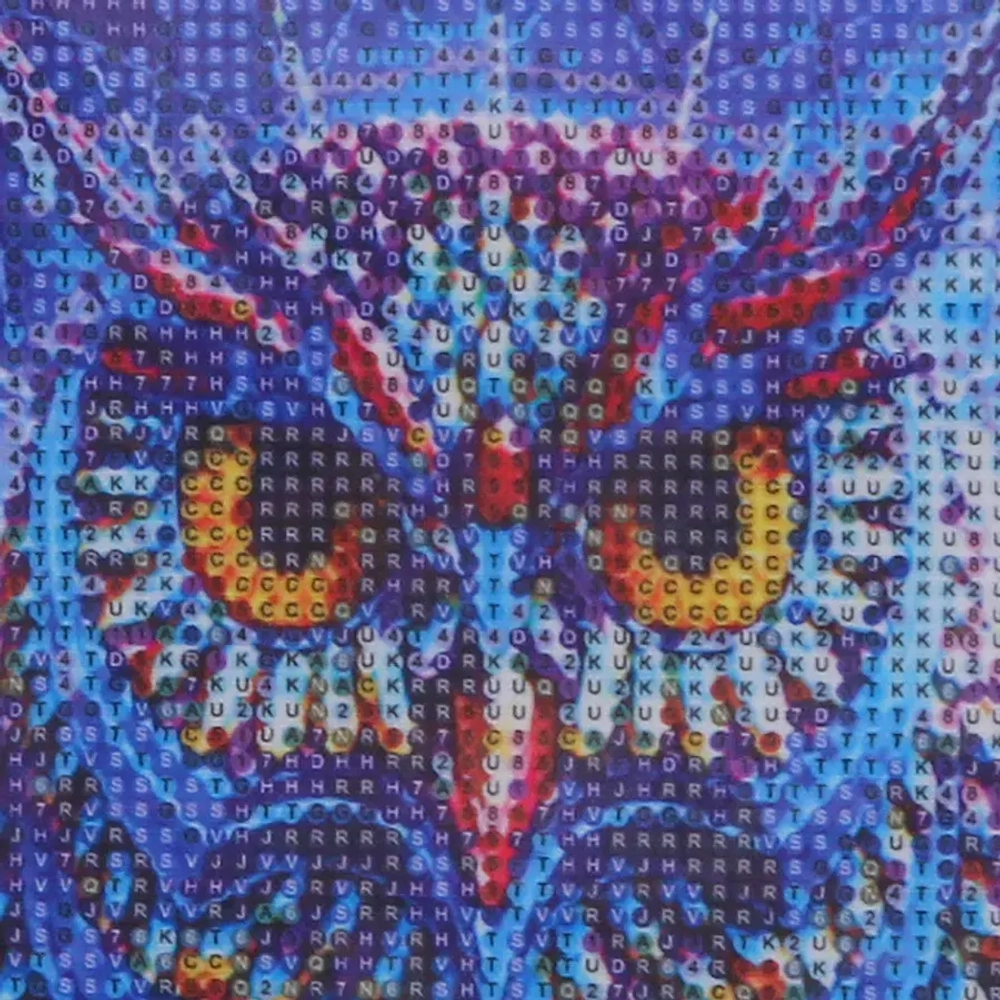 Алмазная мозаика на подрамнике с полным заполнением «МИР ЯРКИХ КРАСОК», радужная сова, 30*40см