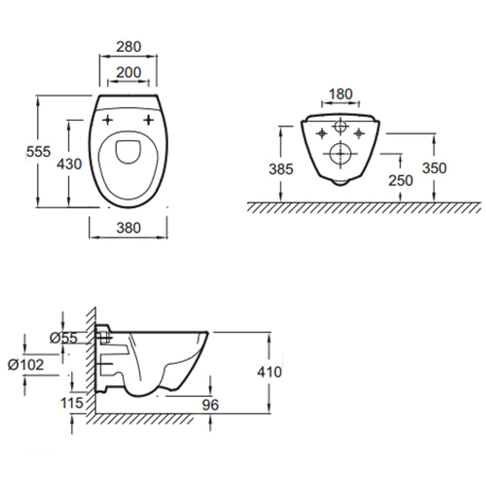 Комплект инсталляции Jacob Delafon Presquile  сиденьем микролифт и клавишей смыва хром E21743RU-00