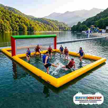 Надувное водное поле для футбола и волейбола «Чемпионат на воде», 10×5×2 м