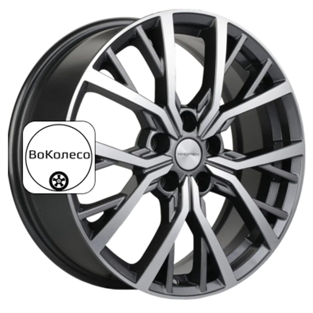 7x18/5x114,3 ET37 D66,5 KHW1806 (Dargo/Jolion) Gray-FP Khomen Wheels