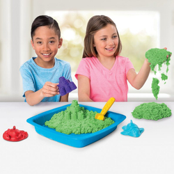 Kinetic Sand - Набор замок из кинетического песка с песочницей зеленый 454г 20106637