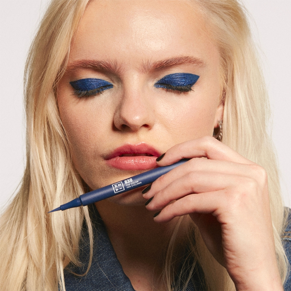 3INA The Color Pen Eyeliner - Подводка для глаз в виде карандаша оттенок 830 - Navy blue, 1 ml