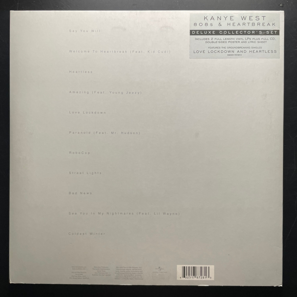 Kanye West ‎– 808s & Heartbreak 2LP (Европа)