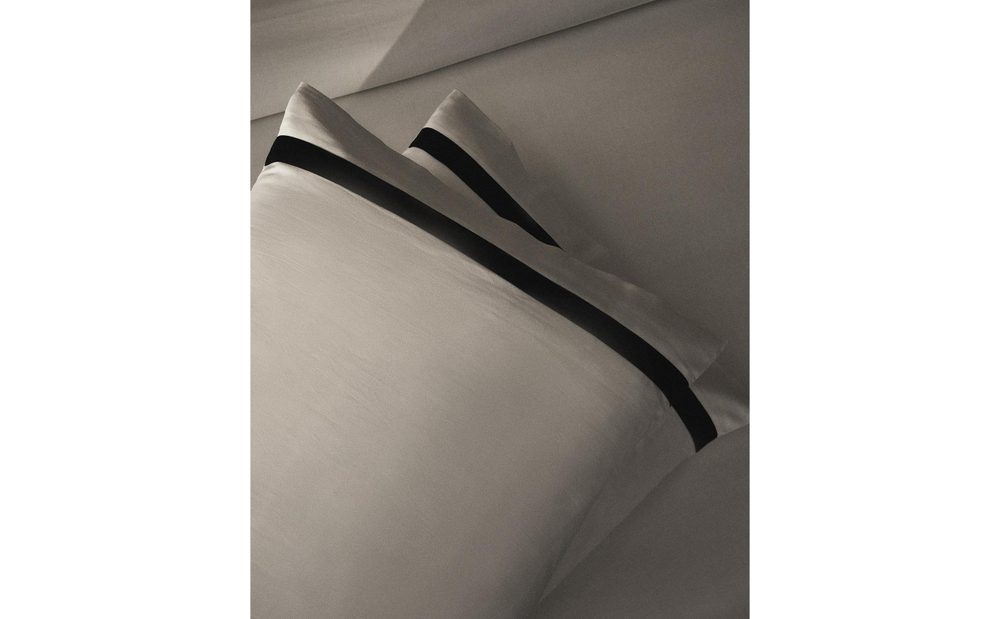 Наволочка Zara Home сатин, хлопок 100%, однотонный, 5136/091