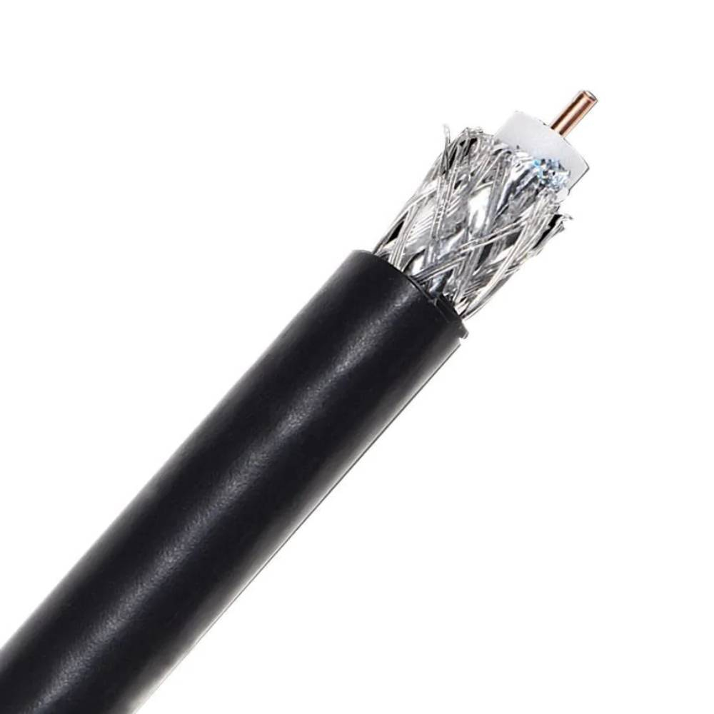 Кабель SAT 703 Ccs CU медный (черный) (бухта)