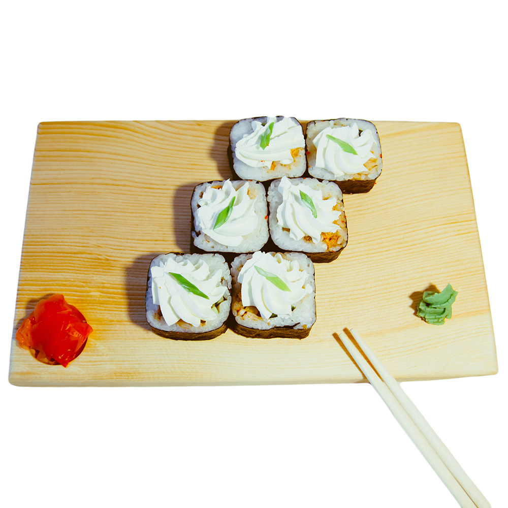 Деревянная разделочная доска, доска для суши Art of Siberia из цельного куска дерева Сибирский Кедр. RD2