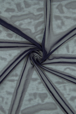 Сетка эластичная иссиня-черная метражом (Турция)