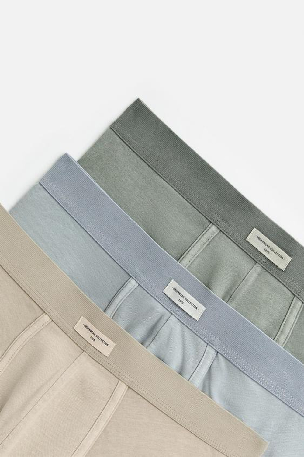 ZARA НАБОР ИЗ ТРЕХ ТРУСОВ-БОКСЕРОВ, РАЗНОЦВЕТНЫЙ