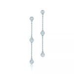 Серьги из серебра 925 с бриллиантами, Tiffany 💎Yard collection