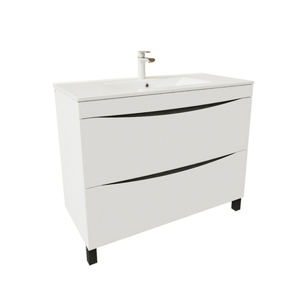 Тумба напольная IDDIS Cloud, белая, 100 см, CLO10WFi95 подходит ум. 0131000i28