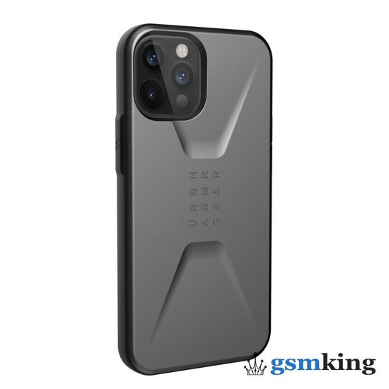UAG Civilian Series Case for Apple iPhone 12 Pro Max Silver (Серебристый)11236D113333