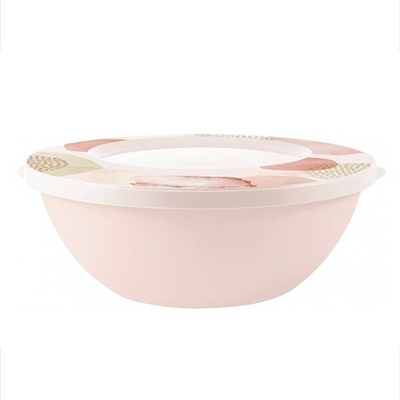 Миска с крышкой Plast Team Pastel 3л персиковая карамель