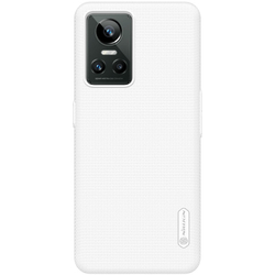 Тонкий жесткий чехол белого цвета от Nillkin для Realme GT Neo 3, серия Super Frosted Shield