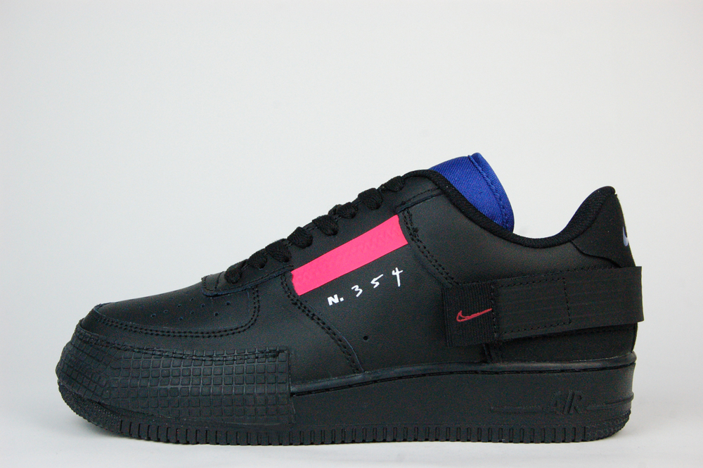 Кроссовки Nike Air Force 1 Type Black / Anthracite-Pink Tint 2