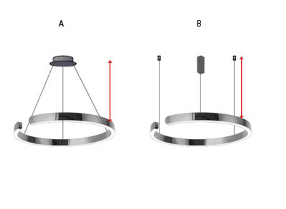 Pendant design lamp  Mito by Occio (Rose gold)