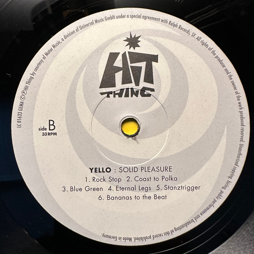 Yello - Solid Pleasure 2х45 RPM (Германия 2005г.)
