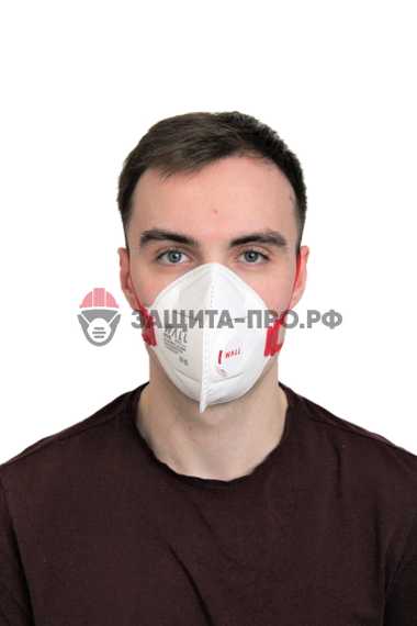 Респиратор медицинский Wall 99HK, FFP3, с клапаном выдоха, складной