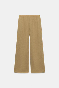 ZARA БРЮКИ ПРЯМОГО КРОЯ, ОЛИВКОВЫЙ