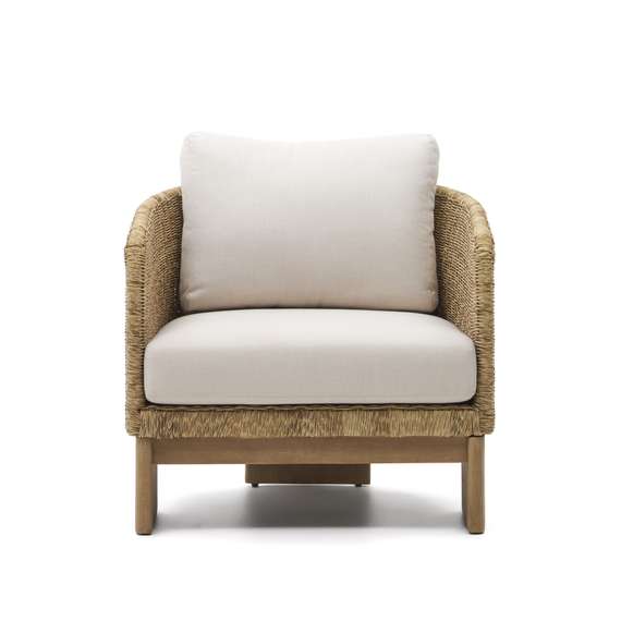 Кресло Xoriguer из ротанга и массива эвкалипта