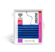 Ресницы 0,10/mix C (10-15мм) Lovely Creative синие 6 лин