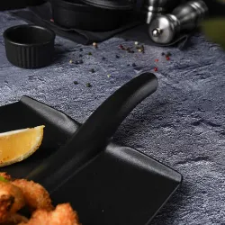 Блюдо "Лопата" 35,5*20*3,6 см черное Black Raw Stellar P.L. Proff Cuisine [1]