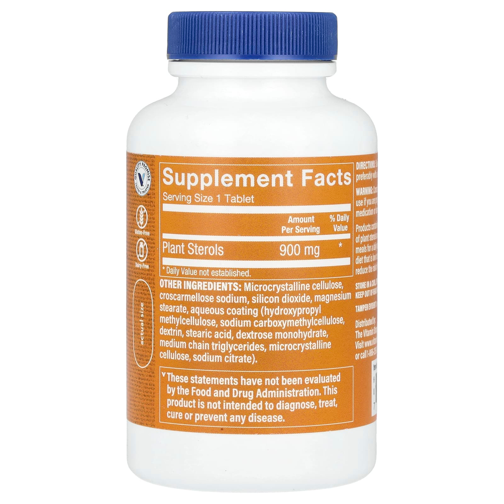 The Vitamin Shoppe, Суперфитостеролы, 90 таблеток (900 мг в каждой таблетке)