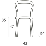 Стул пластиковый Siesta Contract Mr Bobo, черный