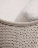 Уличное кресло Sedalis из алюминия и серо-коричневой веревки