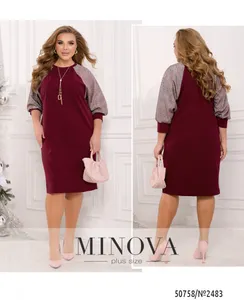 Платье 2483-бордо Minova