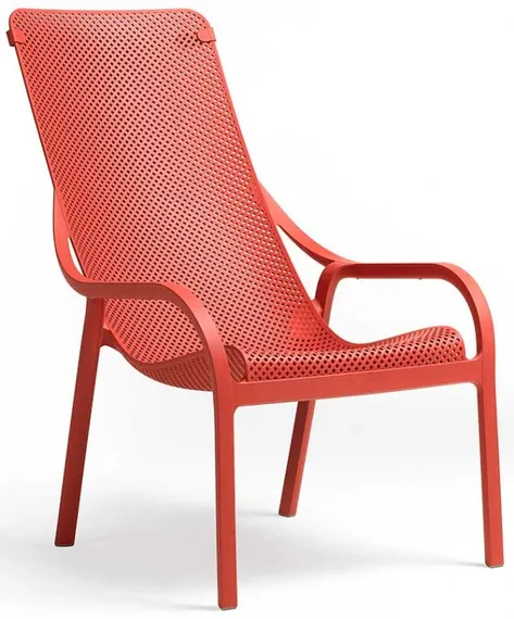 Уличное кресло Net Lounge коралловое