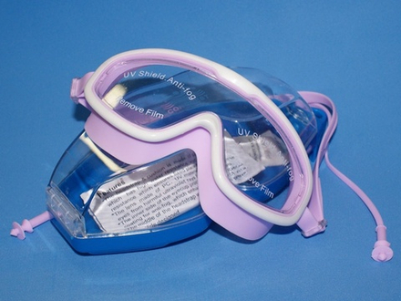 Очки для плавания BL-9300  (Фиолетово-белые - БФ)