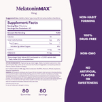 Natrol, MeltoninMax™, голубика, 10 мг, 80 жевательных мармеладок