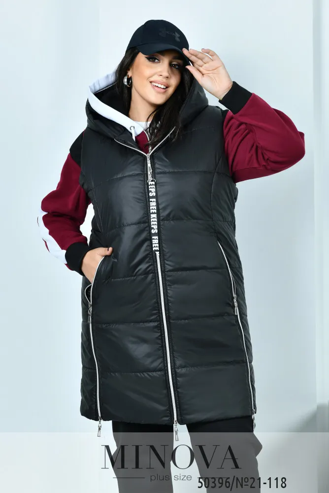 Костюм 21-118-марсала-черный Minova