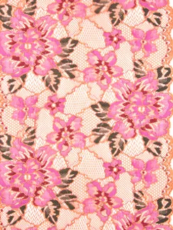 194 Кружево эластичное 19 см, Италия, весна, имбирь