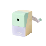 Точилка механическая Alingar, прямоугольная, 1 отверстие, пластик. корпус, цвет ассорти, инд. упаковка, 53*90*100 мм