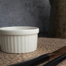 Соусник 80 мл d 7 см h4 см круглый Рамекин белый фарфор   Noble [1]