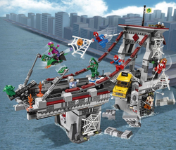 LEGO Super Heroes: Человек-паук последний бой воинов паутины 76057 — Spider-Man: Web Warriors Ultimate Bridge Battle — Лего Супергерои Marvel Марвел DC Comics комиксы