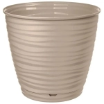 Горшок для цветов Saffron 9,1 л с поддоном (бежевый)